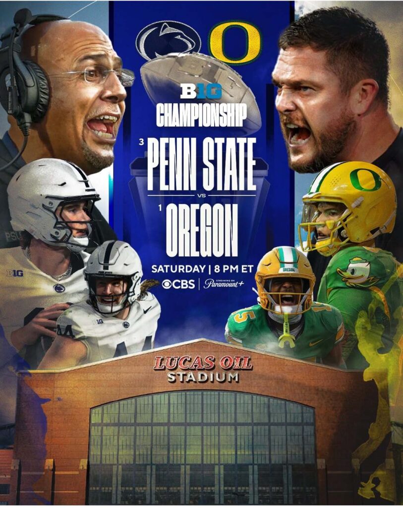 Big Ten Conference Championship Preview Oregon vs Penn State